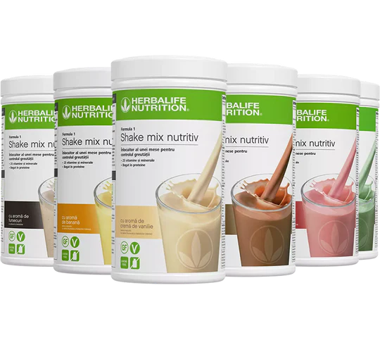 Formula 1 Shake Herbalife 550g , Înlocuitor de masã - 9 arome